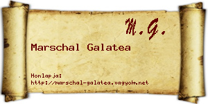 Marschal Galatea névjegykártya